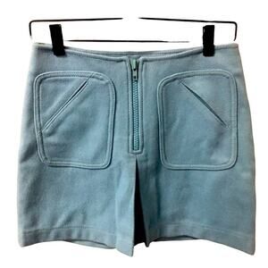 Vintage Gap woman's blue virgin wool mini shirt size 1